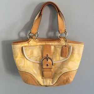 Coach Soho Optic Small Yellow Tote